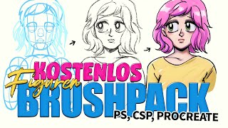 FREE Figuren Brushpack für Photoshop, Clip Studio Paint und Procreate