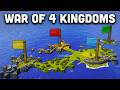 WAR OF 4 KINGDOMS Epic Clash Of Red Blue Green And Yellow