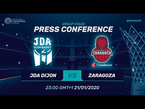 JDA Dijon v Casademont Zaragoza - Press Conference - Basketball Champions League 2019-20
