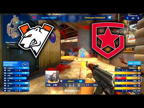 Gambit vs Virtus.pro - IEM Katowice 2021 - OVERPASS Highlights