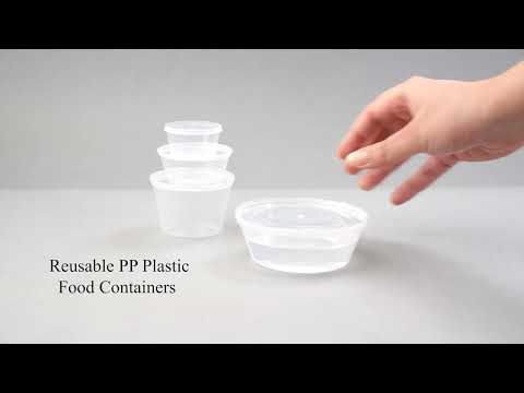 6oz 180ml PP plastic takeout container for Custom Seasoning Sauces