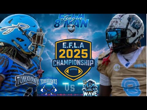 FLORIDA WAVE FACE OFF AGAINST THE SANFORD TOMAHAWKS IN THE E.F.L.A 8-Man Championship 2025