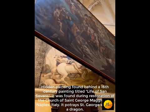 Lost St. George Painting Discovered Behind 16th Century "Life of San Severo" |MA-BrainBurst|