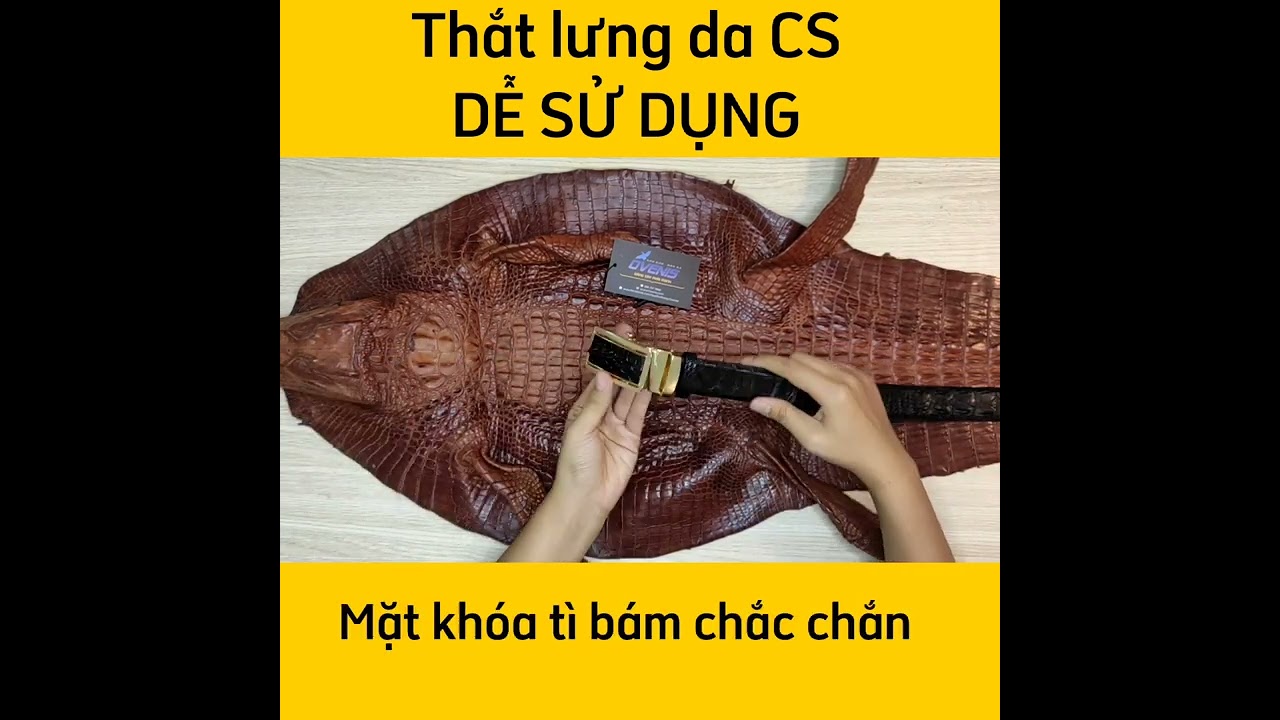 Dây Nịt Nam Da Cá Sấu TS127