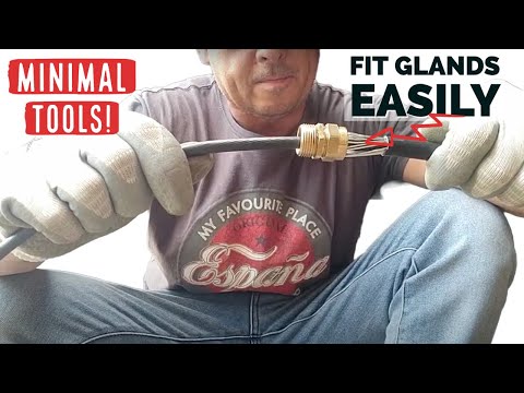 How to terminate armoured cable gland in 2 mins 30 secs