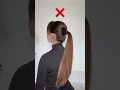 Stop Doing This Ponytail ‍ ️ Ponytail