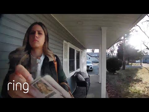 Exhausted Woman Momentarily Forgets How Her Front Door Works | RingTV