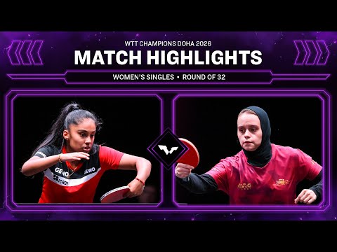 Prithika Pavade vs Aia Mohamed | WS R32 | WTT Champions Doha 2026