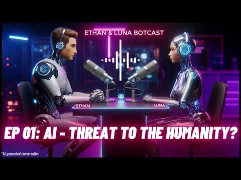 Is AI threat to the humanity? Ethan & Luna Botcast || Podcast by AIs || Ep. 01 #aipodcast