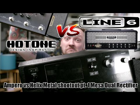 Helix Killer? Hotone Ampero vs Line 6 Helix metal shootout part 1 - Mesa Dual Rectifier