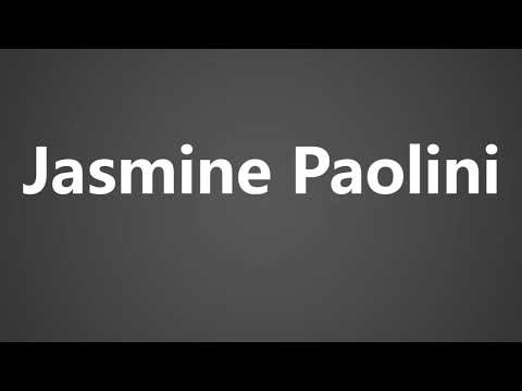 How To Pronounce Jasmine Paolini