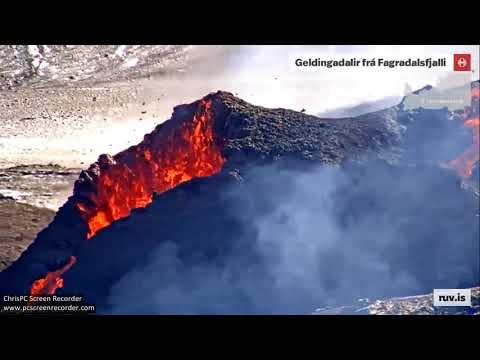 3-26-2021 Icelandic Volcano 9:25am EST
