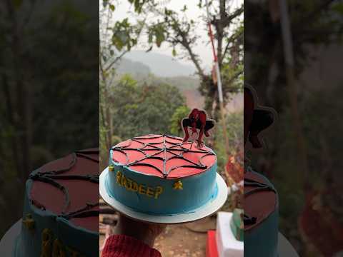 Spiderman cake order #happy birthday Rajdeep n moina 🎂😍