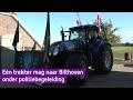 'Showtrekker' van boer Rutger uit Halle onder politiebegeleiding naar protest