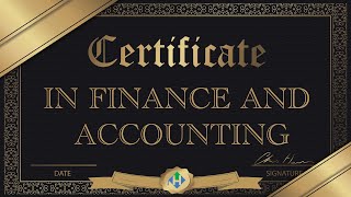 Certificate in Finance & Accounting