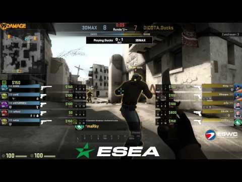 Playing Ducks vs. 3DMAX! | Viertelfinale, ESWC 2014 EU Qualifier | (de_dust2) Map 2