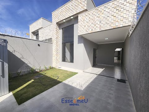 [Linda casa pé direito duplo, 3 quartos com suíte em Residencial Petrópolis - Goiânia - GO]
