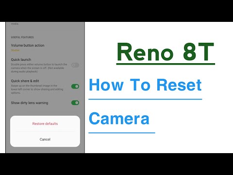 OPPO Reno 8T How To Reset Camera