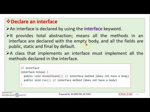 Java Module 3 Topic 3 Interfaces