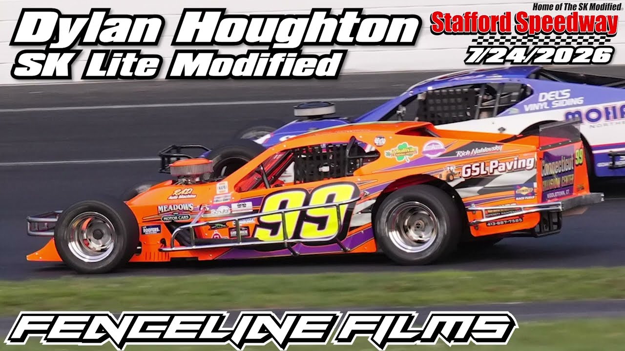 Dylan Houghton at SK Lite Modified at Stafford Speedway