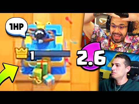 CICCIO GIOCA il 2.6 DOMATORE in LADDER... 1HP! - Clash Royale