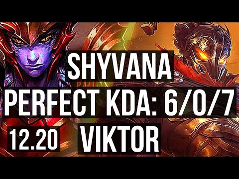 SHYVANA vs VIKTOR (MID) | 6/0/7, 2.0M mastery, 1000+ games, Dominating | KR Master | 12.20
