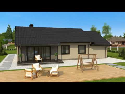 Z91 GL - Gotowy projekt domu parterowego we współczesnym stylu do 120 m2