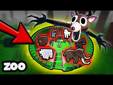 I Built THE SAFEST ZOO BASE in 99 Nights in the Forest! (Roblox)