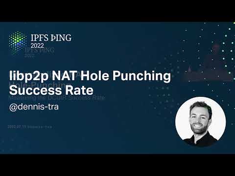 IPFS þing 2022 - libp2p NAT Hole Punching Success Rate - Dennis Trautwein