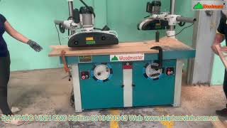 MÁY PHAY TUABI 2 Trục Woodmaster | Máy Tupi 2 trục gắp đầu bò đưa phôi
