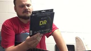 Video thumbnail for first impression - DR Strings BLACK BEAUTY Bass Strings by Rumblin Man
