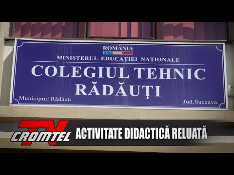 Știri CromtelTV - Reluarea activității didactice pentru elevii din anii terminali