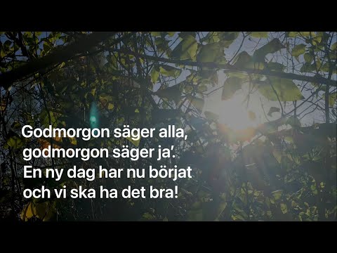 Godmorgon säger alla (med text) | Godmorgonsång barn skola/förskola | Mel: Sommarsången