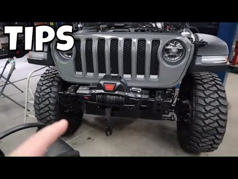 CANT BELIEVE I DID THAT! Rubicon JL Warn Winch Plate & Zeon Winch Install