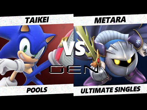 Gen 1.1 - Taikei (Sonic) Vs. Metara (Meta Knight) Smash Ultimate - SSBU