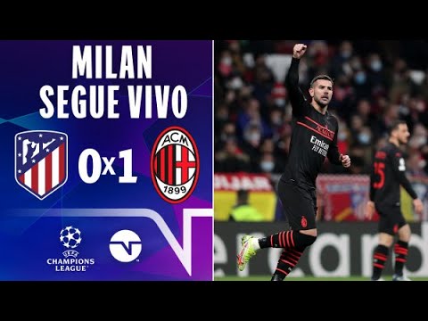 Gols e lances de Atlético de Madri x Milan