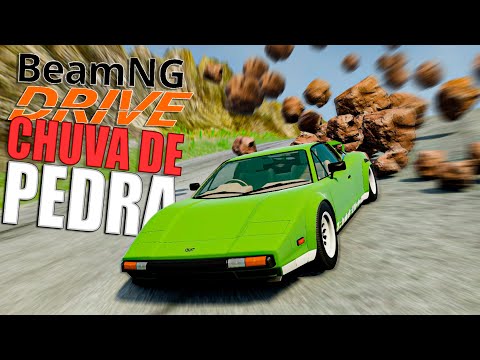 Desmoronamento de Pedras Gigantes no Beamng Drive
