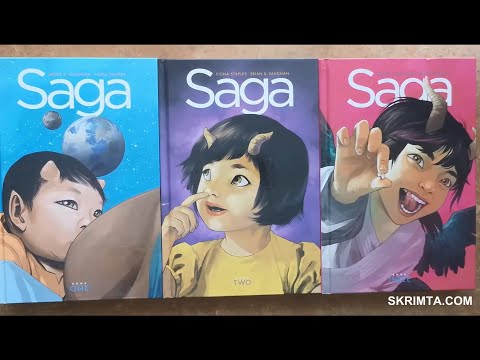 Saga Book One, Two and Three by  Brian K. Vaughan