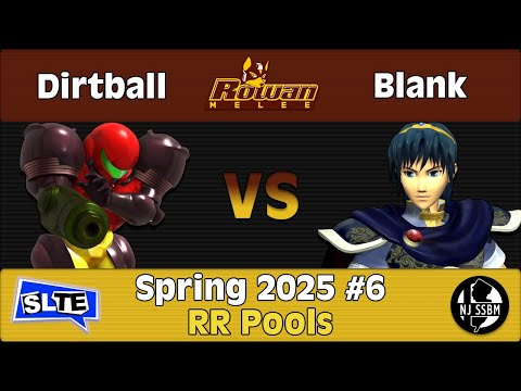 Rowan SSBM Spring 2025 #6: Dirtball (Samus) Vs. Blank (Marth) - RR Pools