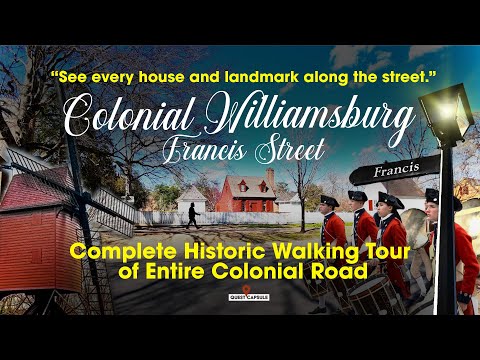 Historic Walking Tour of Entire Francis Street In Colonial Williamsburg | See Every Colonial Home