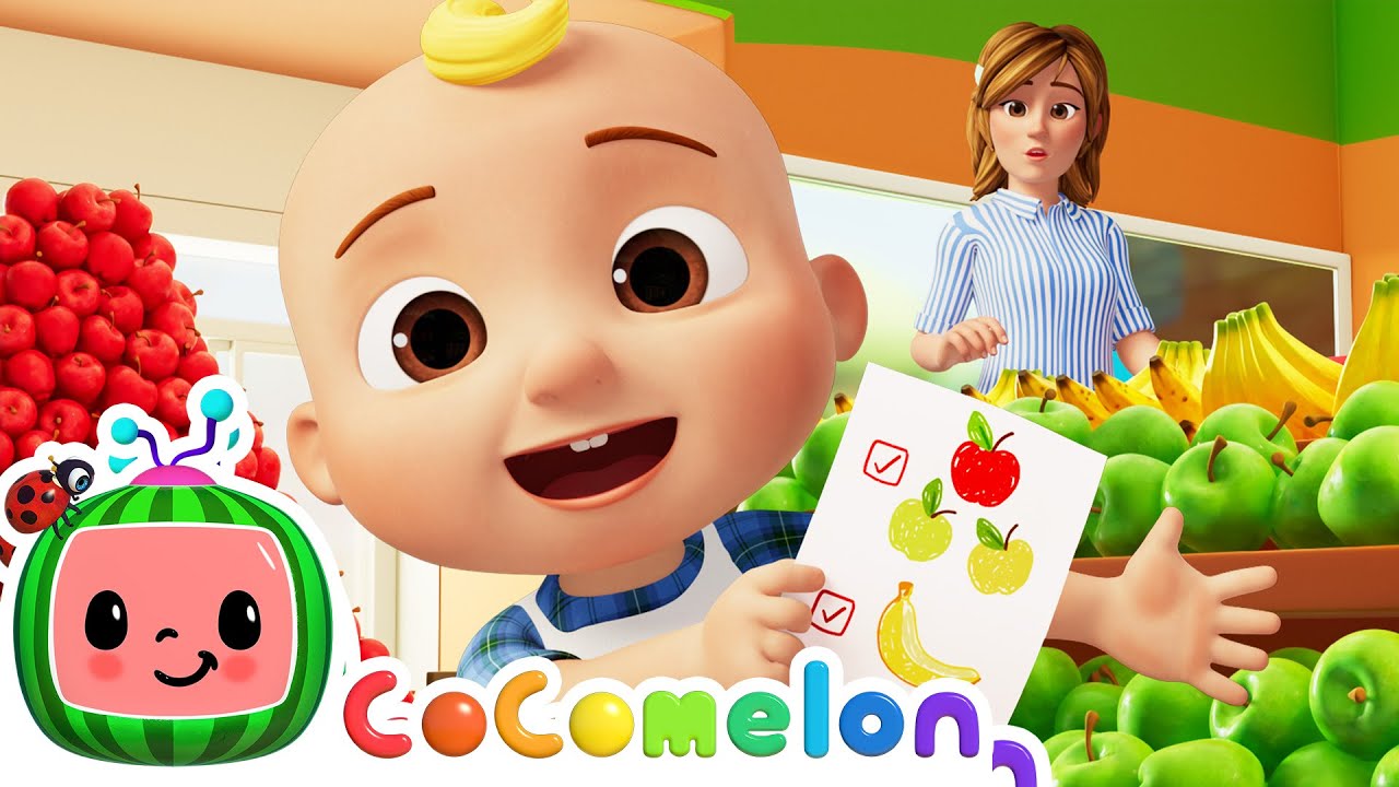 Apples & Bananas Grocery Store Song! | CoComelon Nursery Rhymes & Kids Songs