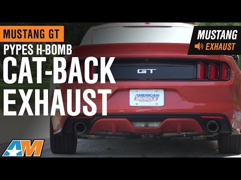 2015-2017 Mustang GT Fastback Pypes H-Bomb Cat-Back Exhaust (w/ Polished Tips) Sound Clip & Install