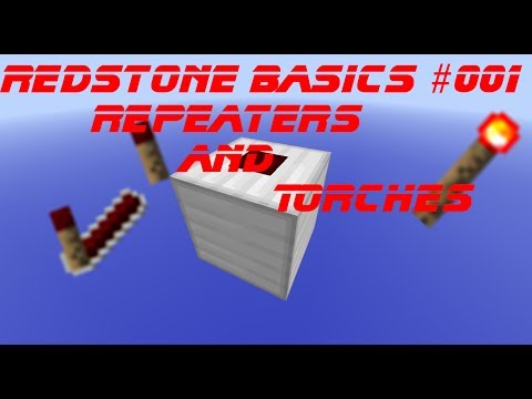 Redstone Basics #001 - Repeaters and Torches [English/HD]