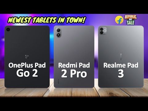 Redmi Pad 2 Pro VS OnePlus Pad Go 2 VS Realme Pad 3 | Flipkart Republic Day Sale