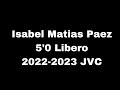 Isabel Matias Paez ‘25 | Jammers Volleyball Club 2022-2023 