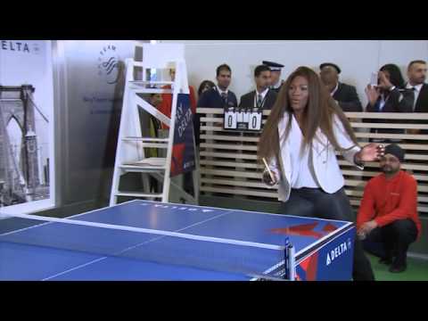 Serena Williams Serves Up Table Tennis Surprise At Heathrow