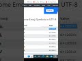 Html Emoji Code Html Symbols Code
