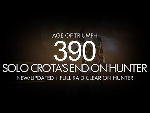 Destiny - Solo 390 Crota's End on Hunter Full Raid - Age of Triumph / Crota's End Raid