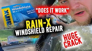 RAIN-X WINDSHIELD REPAIR: Does it work? Step By Step Instructions & Results!!