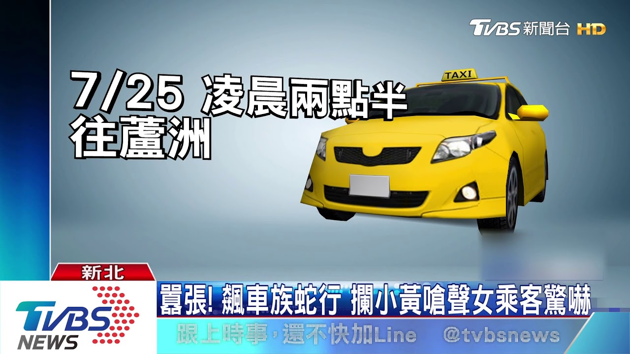 囂張！飆車族蛇行　攔小黃嗆聲女乘客驚嚇